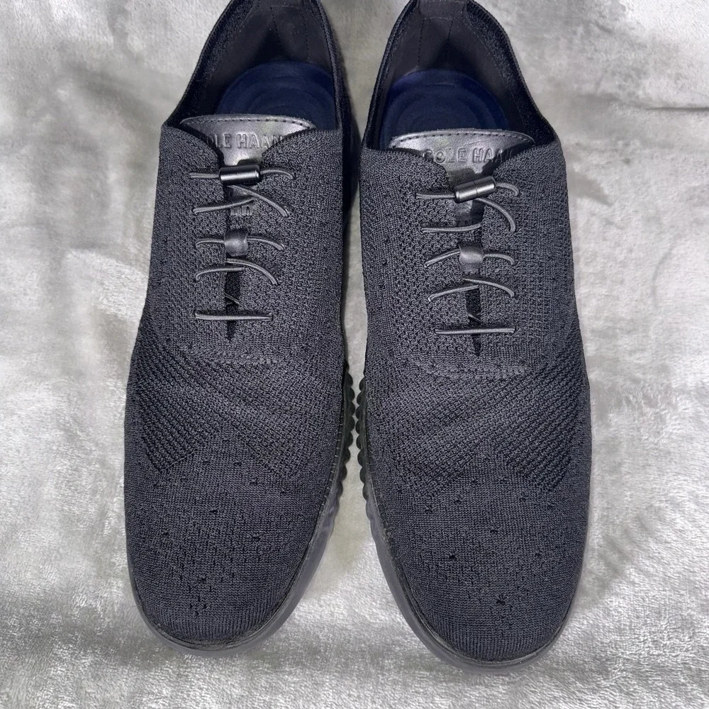 Cole Haan Zerogrand Stitchlite Men's‎ Size 13 Wingtip Oxford Black C28527 Preppy